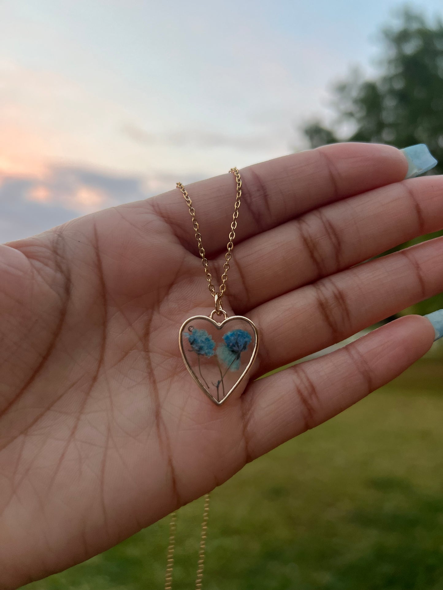 Floral Heart Necklace