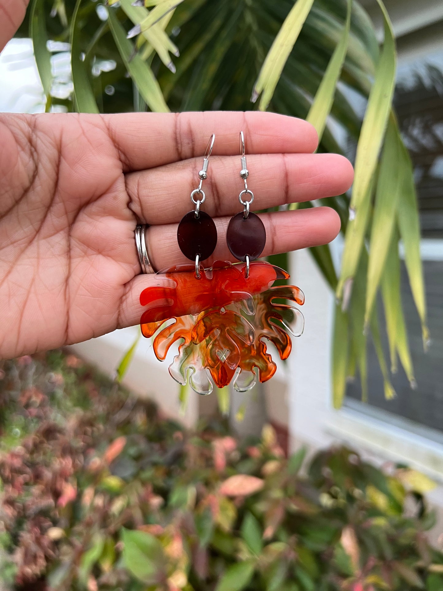 Monstera Paradise Earrings
