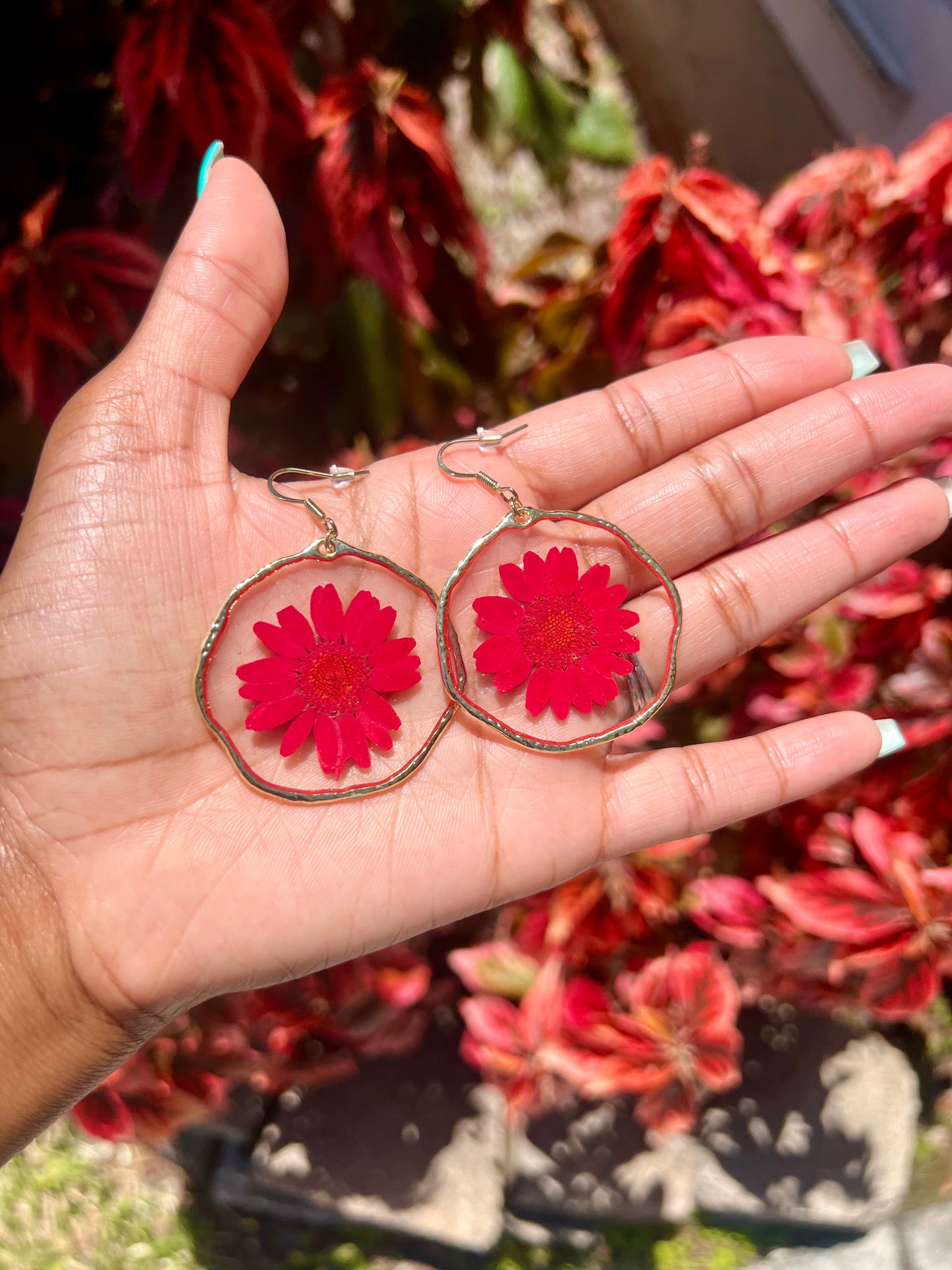 Gold Daisy Earrings