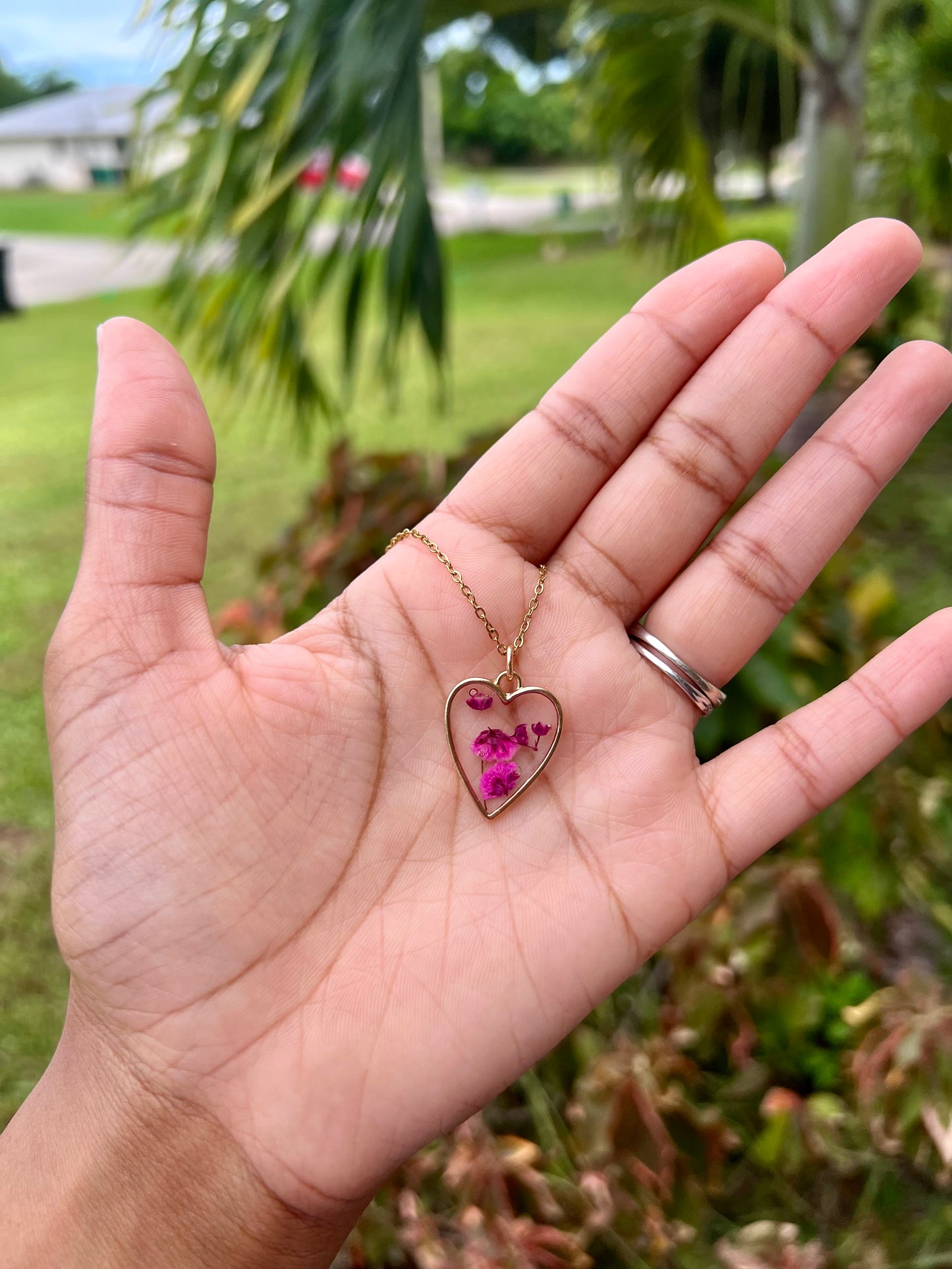 Floral Heart Necklace