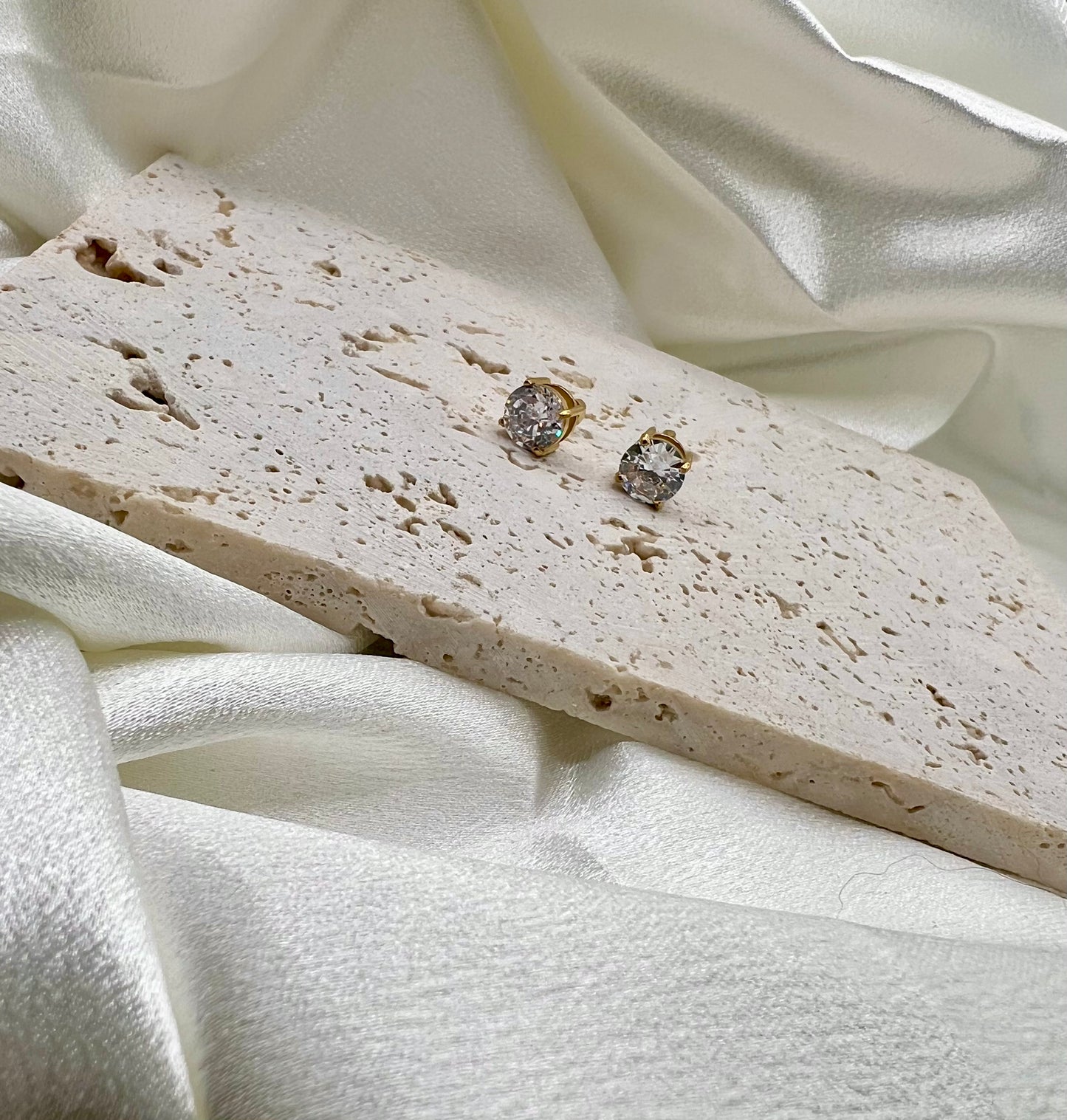 Classic Golden Stud Earrings