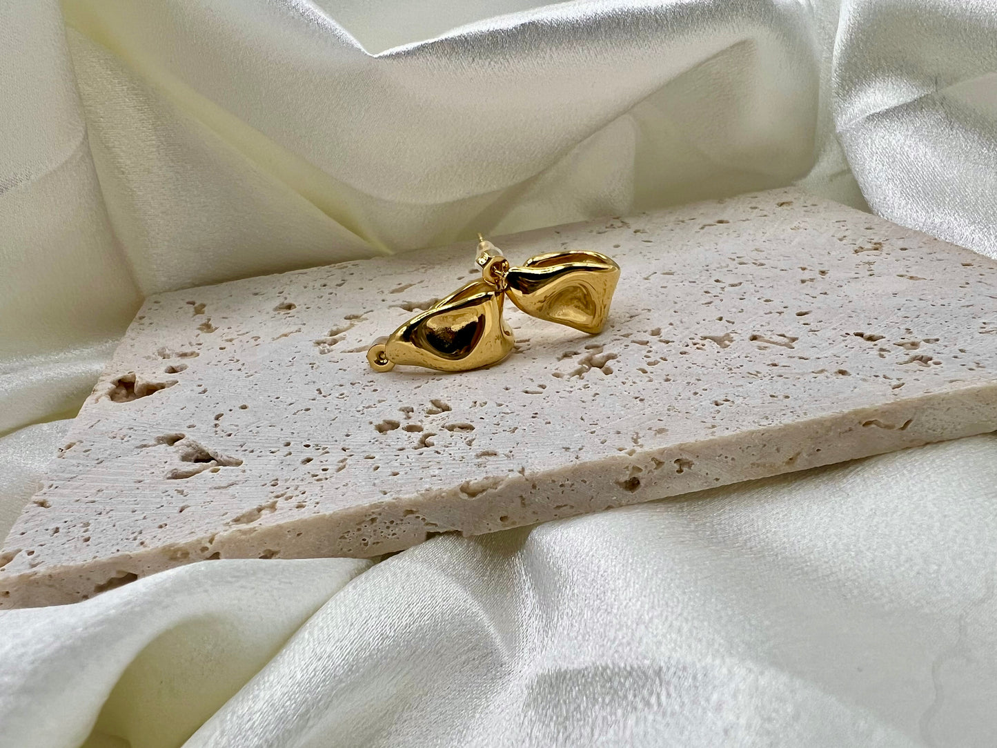 Sculpted Wave Earrings