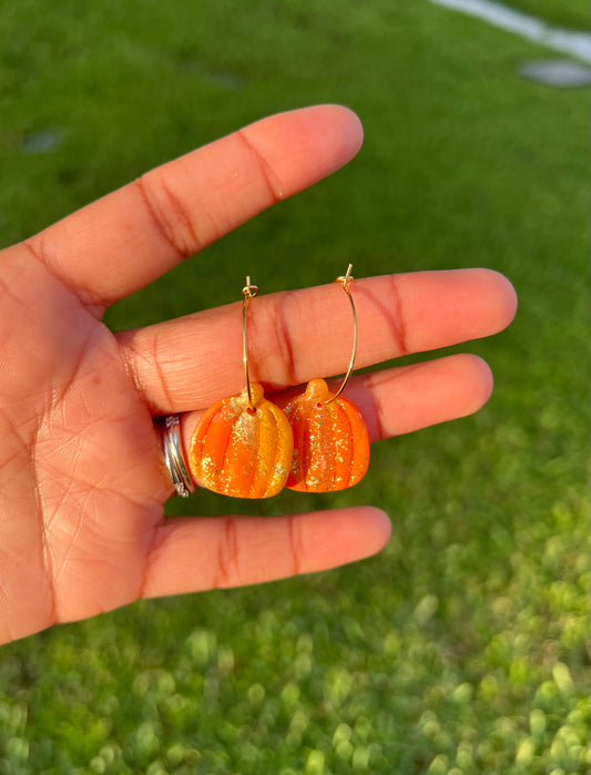 Golden Pumpkin Patch Earrings