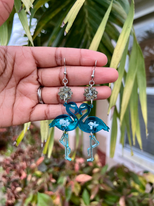 Oceanside Flamingo Earrings