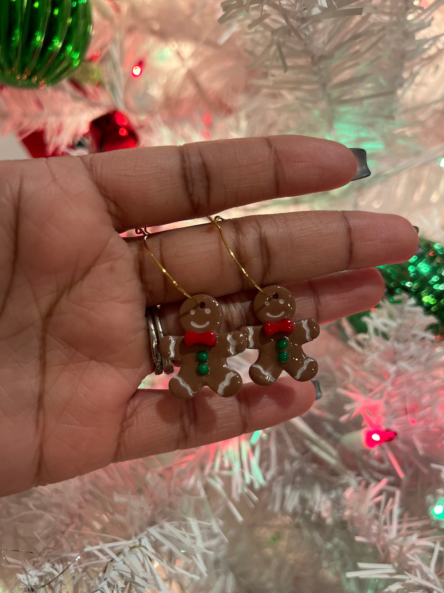 Gingerbread Man Earrings