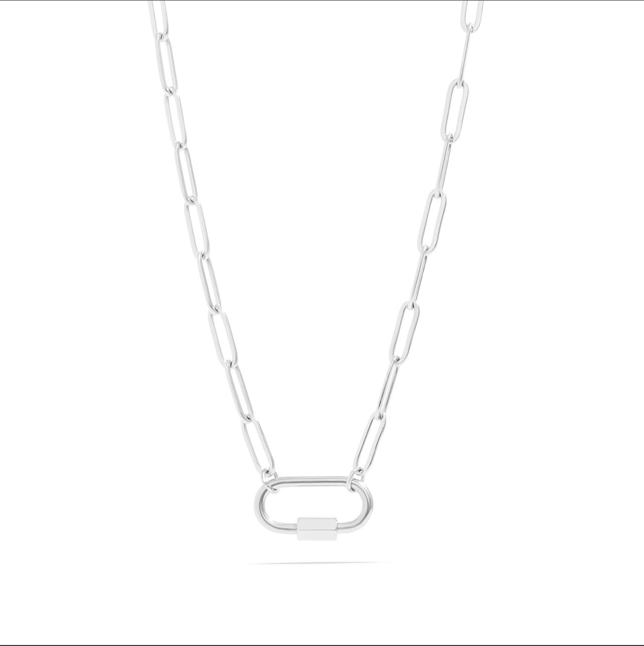 Paperclip Carabiner Necklace