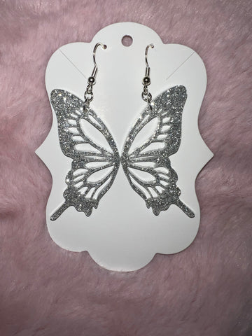Flying Free Butterfly Resin Earrings